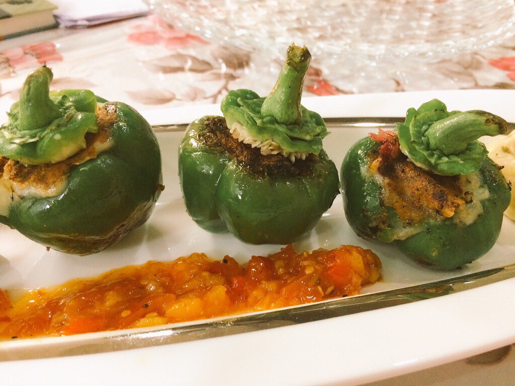 Stuffed Italian Peppers Recipe with 3 Peppers Sauce